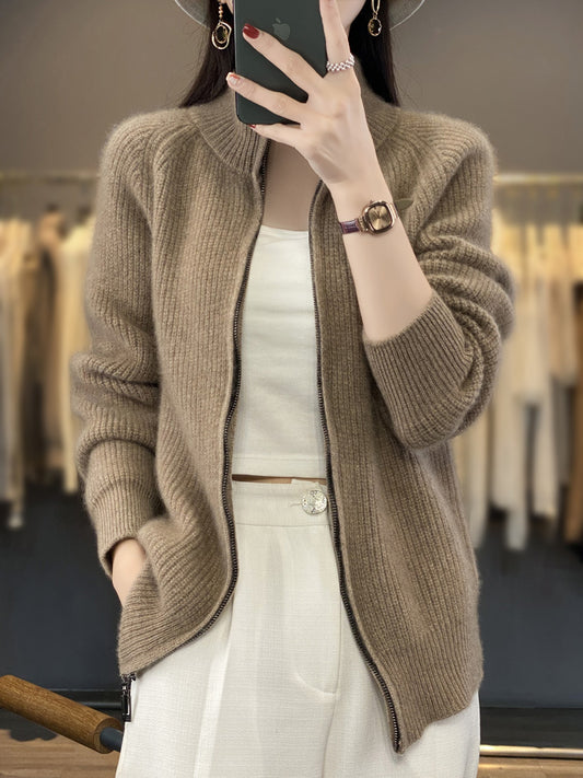 100% Wool Knitted Cardigan