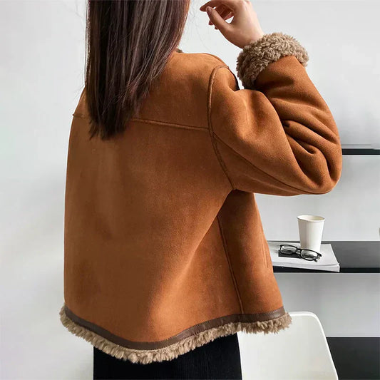 Eleanor - Shearling Button Jacket