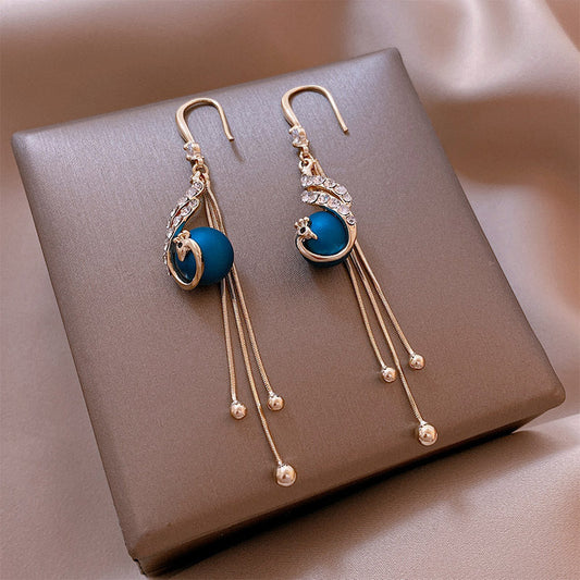 Sophie Les Boucles d'Oreilles Blue Peacock